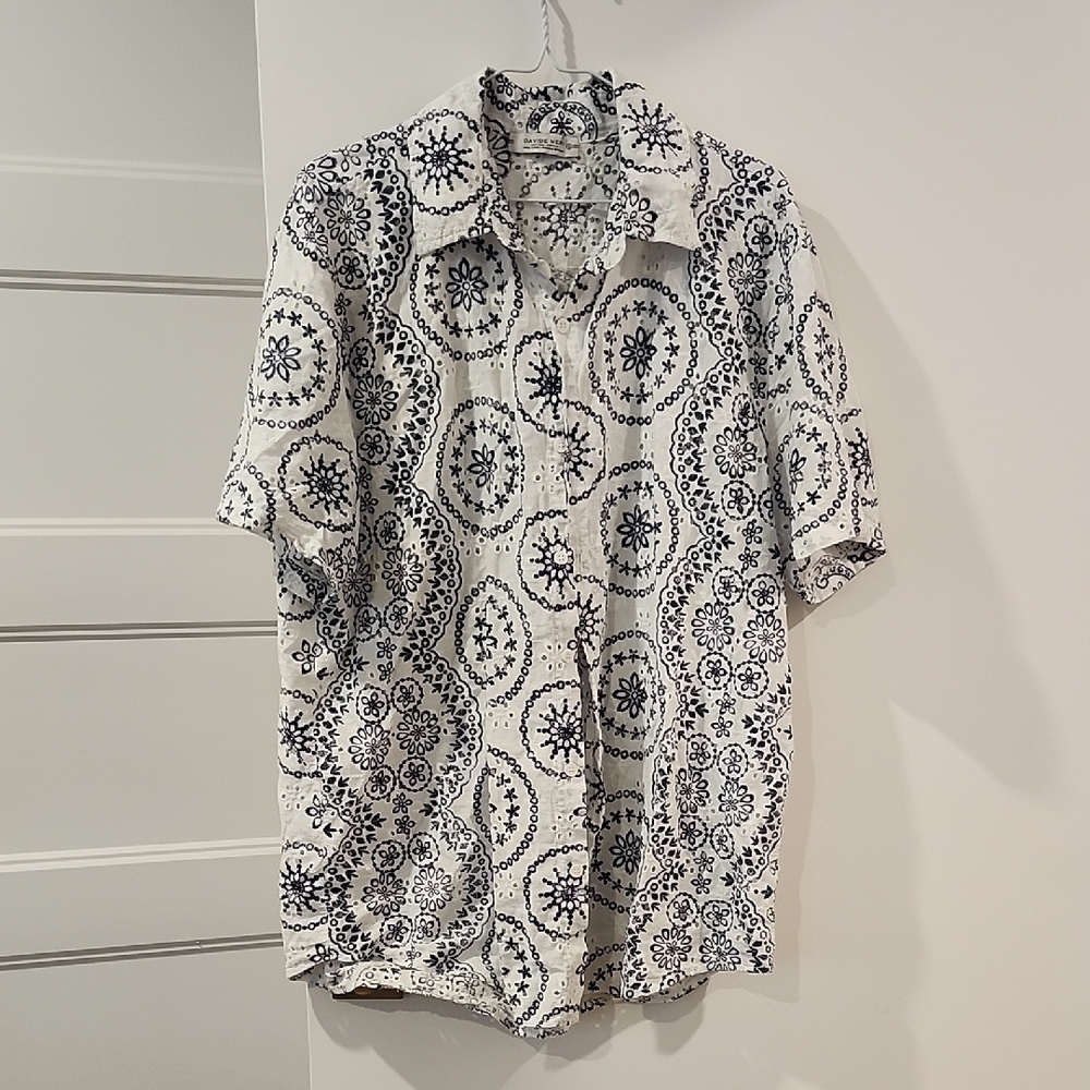 Black and White Patterned Shirt
